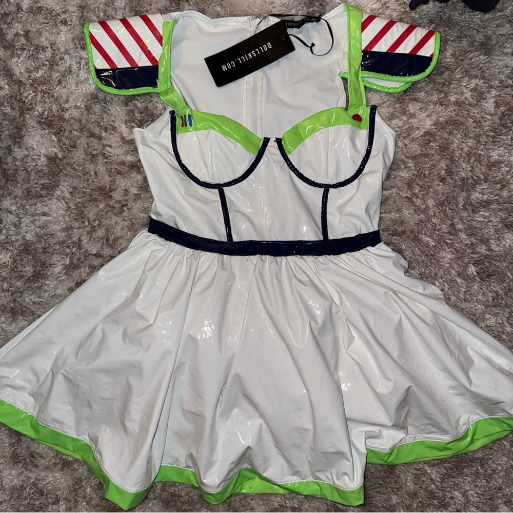 STAR COMMANDER BABE COSTUME TRICKZ N' TREATZ Dolls Kill NWT